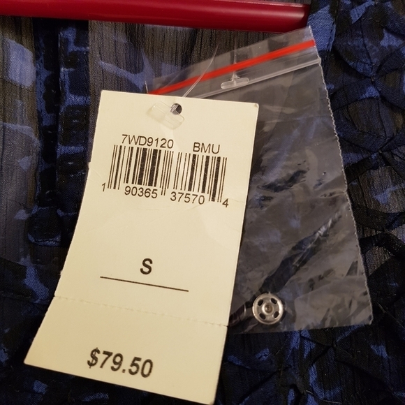 Lucky Brand women's blue lined gauze size small dress NWT - Picture 6 of 11